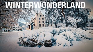 winterwonderland pratteln 22112024 first snow switzerland baselland hiking [upl. by Sola]