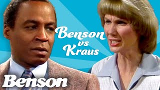 Benson  Benson Vs Kraus The Funniest Fights  Classic TV Rewind [upl. by Llertac]