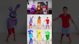 Sonic Baby Dancing vs FNAF vs LIVE ACTION❤🤩🥰 [upl. by Dombrowski]