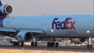 FedEx N521FE MD11 Takeoff Portland Airport PDX [upl. by Owens]