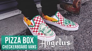 How to Customize Checkerboard Vans  Custom Shoes  Angelus Paint [upl. by Eenram]