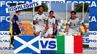 Highlights ScoziaItalia 13  Campionato Europeo UEFA Under 19  Elite Round [upl. by Marchak]