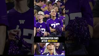 Washington fans beforeafter Michigan National championship game [upl. by Annej]