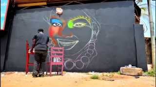 Fresque Murale Omar Chimere Diaw [upl. by Gunas]