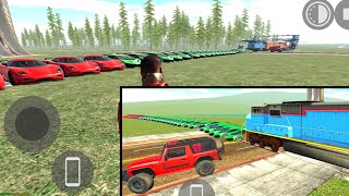 Train Experiment with many cars 😱😱😱  gta5  open world games 😱😱 [upl. by Sapphera]