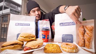 American tries Yum Yums from GREGGS for the first time [upl. by Retsevlys604]