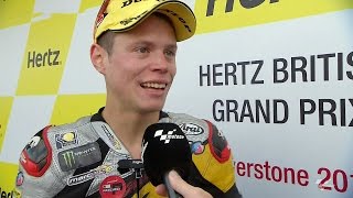 Moto2™ Silverstone 2014 – Tito Rabat interview [upl. by Raffaj]