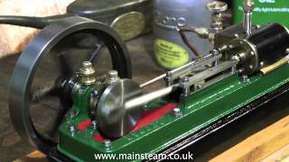 VINTAGE STUART S50 MODEL STEAM ENGINE RUNNING IN THE WORKSHOP [upl. by Annatsirhc57]