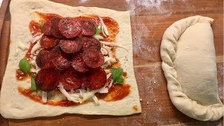 EASY AND DELICIOUS HOMEMADE CALZONES [upl. by Lachish318]