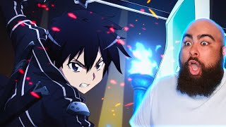 KIRITO VS THE GLEAM EYES  Sword Art Online Episode 9 Reaction [upl. by Broddy]