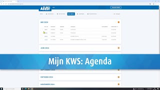 EURO INDEX Mijn KWS webportaal en app Agenda [upl. by Eilegna]