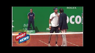 Monte Carlo Masters Jared Donaldson confronts umpire in angry scenes at ATP 1000 event [upl. by Kenneth]