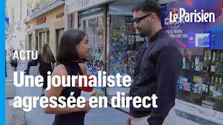 Un homme interpellé après avoir mis une main aux fesses à une journaliste en plein direct [upl. by Bedelia551]