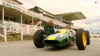 Damon Hill drives the 1962 Lotus 25 at the old Aintree circuit [upl. by Aivatnahs]