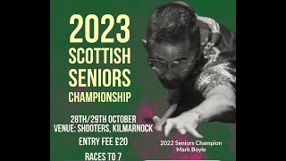 SPA Scottish Seniors Championship I Saturday Draw I Main Table 1 [upl. by Aisela]