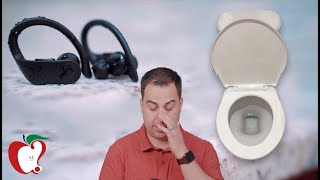 Powerbeats Pro Water Tests I Dropped Them In The Toilet 💩 [upl. by Essinger]