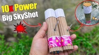 100 Working DIY paper skyshot बम How to make diwali crakers skyshot kaise banaye [upl. by Daeriam944]