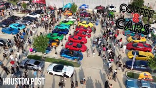 Coffee amp Cars meet at the Houston post  Cars and trucks HennesseyPerformanceF5 [upl. by Ecirtram]