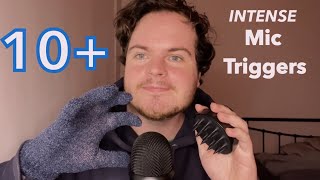 Top 10 Fast amp Aggressive ASMR Intense Mic Triggers [upl. by Aihsenad]