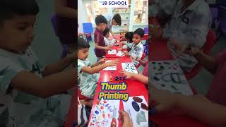 Fingerprint fun Our young artists discovered the magic of thumb printing in class today shorts [upl. by Griselda]