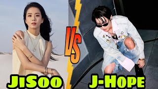 Jung Ho Seok VS kim Ji Soo Who is more famousBTS VS BLACKPINK 2024Lifestyle Facts Net worth [upl. by Shannan]