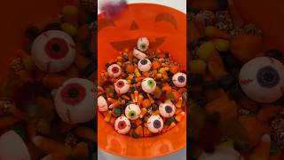 Spooky Candy Salad 👻🎃 asmr candysalad candy spooky halloween shorts fyp viral restock [upl. by Fredi427]