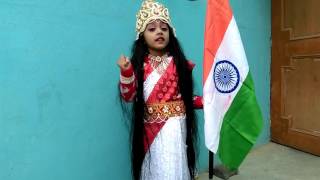 Fancy Dress Competition On BHARAT MATA 1st Prize Winner By Angel [upl. by Tnerual]