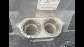 BASS BOAT CUP HOLDER DRAIN FIX [upl. by Katine213]