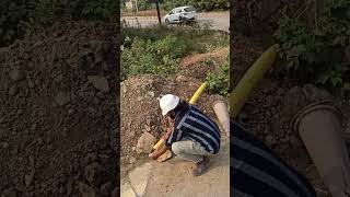 MDPE PIPE flushing work at site Adani total gas limited [upl. by Vevay]