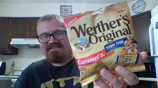 Werthers Original Caramel SugarFree Hard Candies Review [upl. by Arehs]