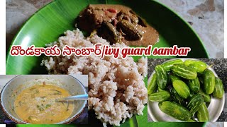 😋differentగా దొండకాయ సాంబార్ivy guard sambardondakaya sambar recipeచాలా easy గా చేసుకొనే సాంబార్ [upl. by Ahseikan109]