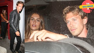 KAIA GERBER AND AUSTIN BUTLER EXIT A ROMANTIC DINNER AT FUNKE RESTAURANT IN BEVERLY HILLS [upl. by Aja]