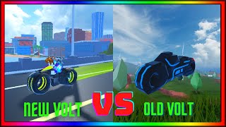 NEW VOLT BIKE vs OLD VOLT BIKE Is the new Volt worth buying Jailbreak Roblox [upl. by Kannan]