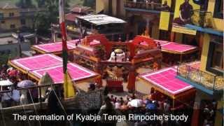 Buddhist Guru Cremation in Kathmandu Kyabje Tenga Rinpoche [upl. by Alleyn]