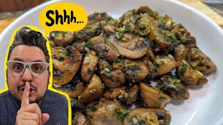 This is my secret sauteed garlic mushroom recipe Its so addictive [upl. by Borer]