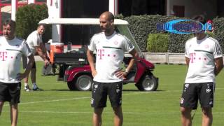 17072013 FC Bayern 1 Offenes Training mit Thiago Alcantara in der Säbener Str [upl. by Dalia]