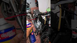 Continental Gt 650  WD 40 Rust remover spray gt650 continentalgt650 youtuber ytshorts [upl. by Calvin403]