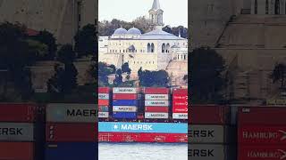 S16 Bosphorus Ship traffic Cargo ship Cruise ship Tanker ship Container ship Passenger Ship [upl. by Llirpa]