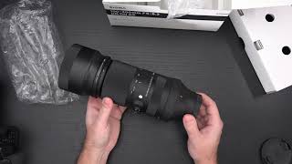 SIGMA 100400mm DG DN For Sony emount Unboxing [upl. by Natsyrt74]