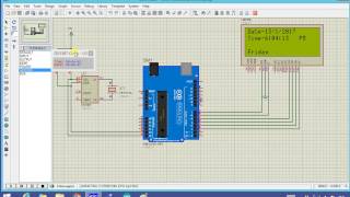 DS1307 Real time clock simulation with Arduino [upl. by Unhsiv177]