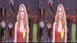 Shakira  Waka Waka Live 3D Music Video Stereoscopic 3DTV [upl. by Brandtr]