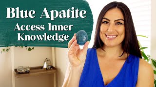 Blue Apatite Crystal Meaning  Unlock Your Karma [upl. by Aicats]