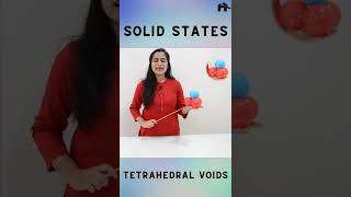 Solid State Class 12  TETRAHEDRAL VOIDS shorts [upl. by Tarsus]