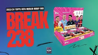 202324 Topps UEFA Merlin Hobby Box  MATCH BALL SIGNATURE  BREAK 238  PART 2 [upl. by Lavinia308]