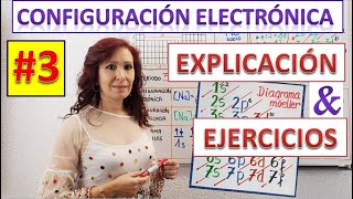 CONFIGURACIÓN ELECTRÓNICA EXPLICACIÓN EJERCICIOS quotFACILÍSIMOquotTABLA PERIÓDICA [upl. by Giah721]