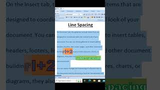 Line Spacing in Ms Word 🖱🖱💻💻👇 best Ms Word Tips facts [upl. by Hayotal]