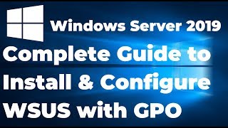 7 How to install and configure WSUS in Windows server 2019 [upl. by Atteloiv]