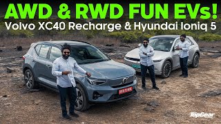 AWD amp RWD fun EVs  Volvo XC40 Recharge amp Hyundai Ioniq 5 [upl. by Izaak1]