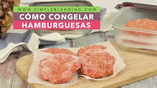 CÓMO CONGELAR HAMBURGUESAS CASERAS  Congelación casera de las hamburguesas [upl. by Neelear331]