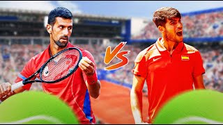 🏆Djokovic vs Alcaraz 🏆 Paris Olympics 2024 Final Tennis [upl. by Nytsirc]